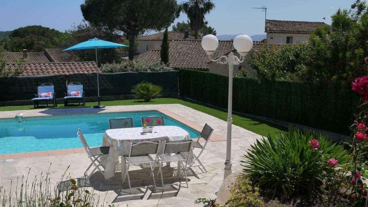 Grand Appartement Dans Maison Avec Piscine Privee Fréjus Exterior foto